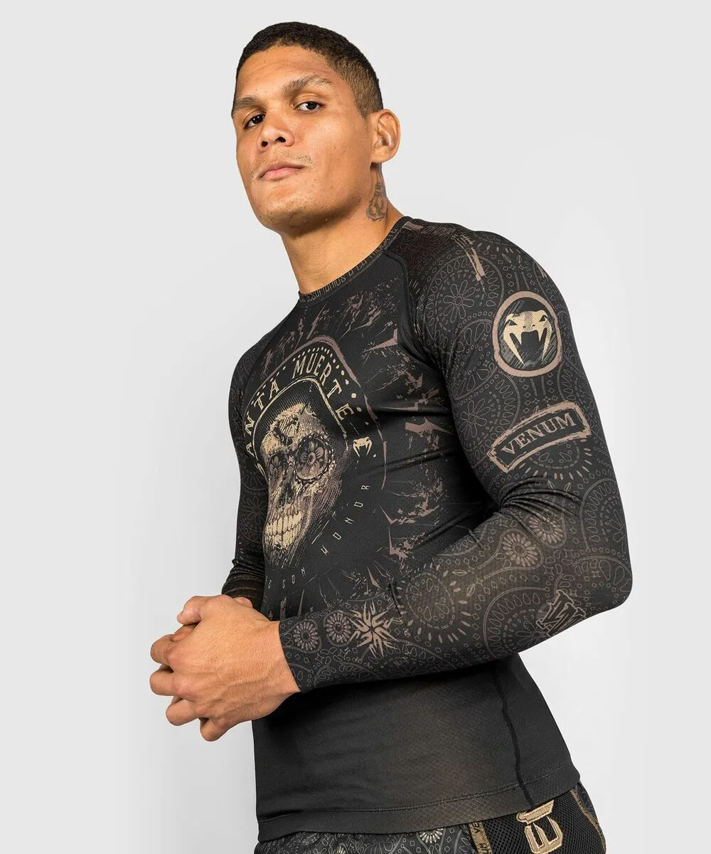Venum Santa Muerte Dark Side Rashguard (23) - Longsleeves Black/Brown 3 Venum Santa Muerte Dark Side Rashguard (23) - Longsleeves Black/Brown