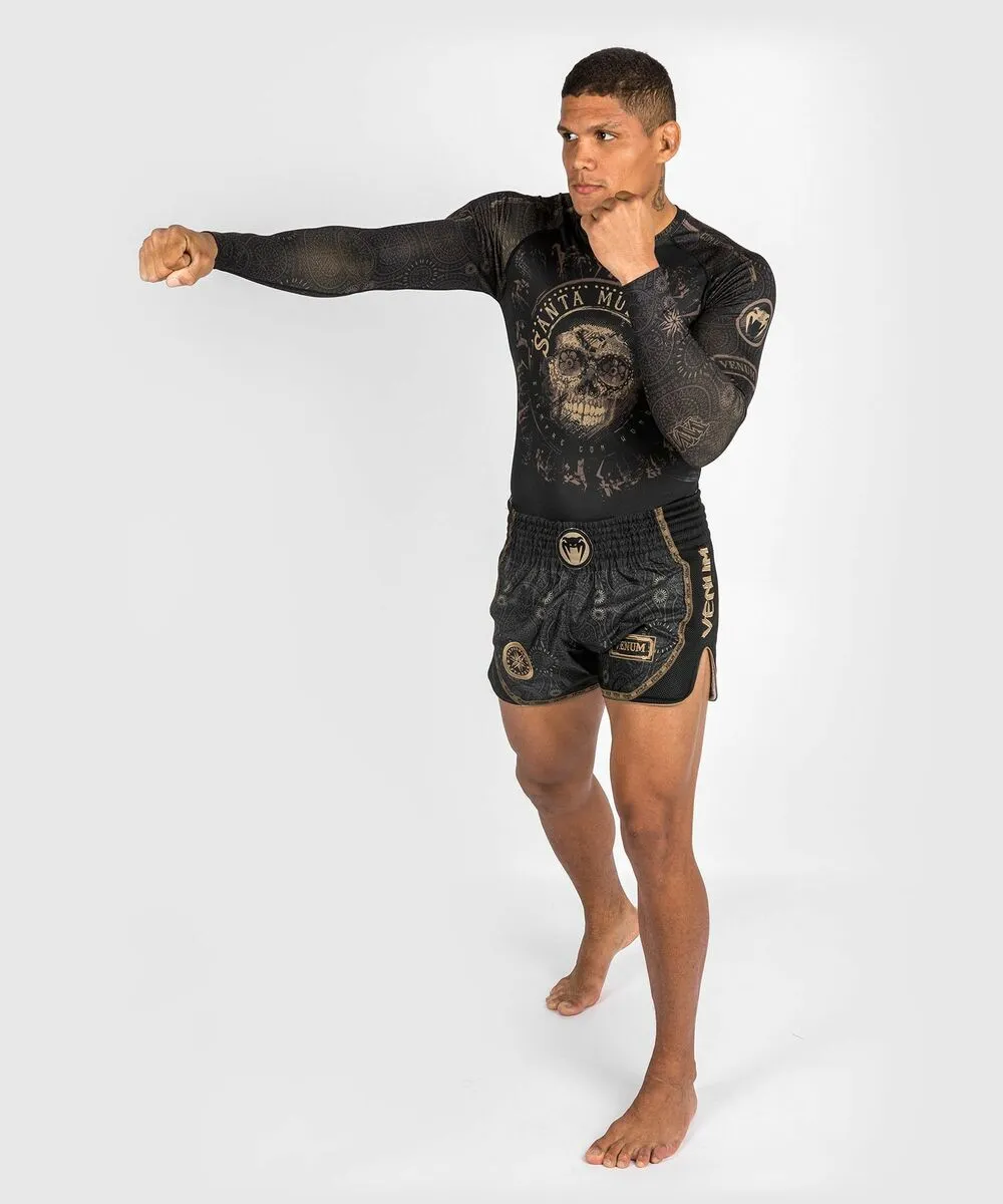 Venum Santa Muerte Dark Side Rashguard (23) - Longsleeves Black/Brown 8 Venum Santa Muerte Dark Side Rashguard (23) - Longsleeves Black/Brown - Image 6