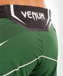 UFC Venum Authentic Fight Night Women's Shorts - Long Fit - Green -Training gear shop f595e3da83c7432c1de5c7a23ae9a7b94a0244a3 VNMUFC 00019 005 06
