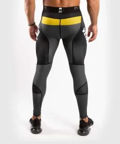 Venum One FC Impact Compression Tights - Grey-Yellow -Training gear shop f72c707dd6bed15314b43e847ba841b3b5343da1 SPATS ONEFC IMPACT GREY YELLOW 03