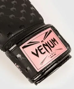 Venum Monogram Boxing Gloves - Black/Pink Gold -Training gear shop f8a7760688bfbd918f953f2fe790babedbcd5cb1 BG MONOGRAM BLACK PINK GOLD 06