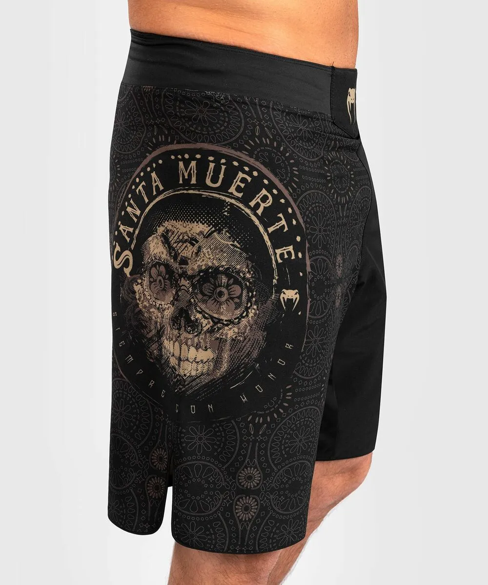 Venum Santa Muerte Dark Side Fightshorts (23) - Black/Brown 10 Venum Santa Muerte Dark Side Fightshorts (23) - Black/Brown - Image 8