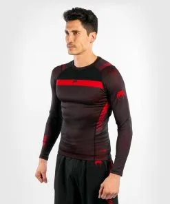 Venum NoGi 3.0 Rashguard Long Sleeves - Black-Red -Training gear shop f9915e79d6fb346edd18828f240412eddc82aec9 RASH LS NOGI3.0 RED 03