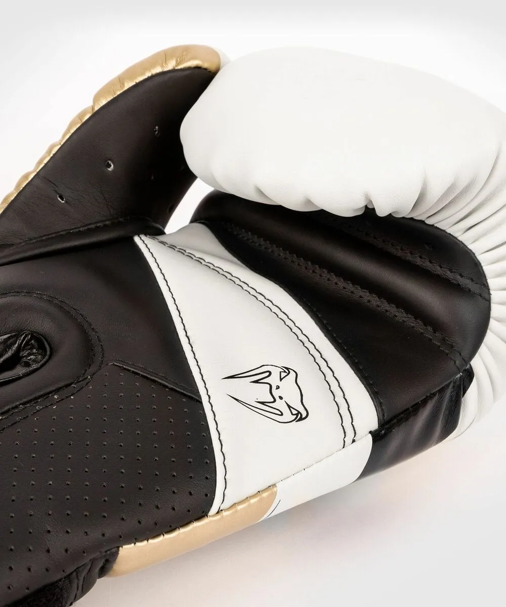 Venum Elite Evo Boxing Gloves - White/Gold 8 Venum Elite Evo Boxing Gloves - White/Gold - Image 6