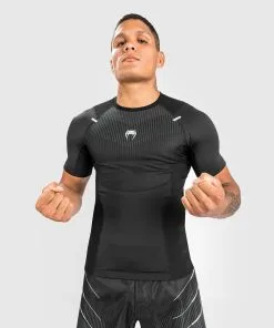 Venum Biomecha Rashguard (23) - Shortsleeves Black/Grey