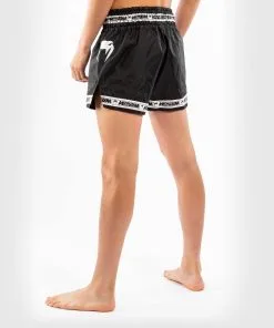 Venum Parachute Muay Thai Shorts - Black-White -Training gear shop fe0451baca2be2cbb2f15d5f9c2c2d0ea408ff30 SHORT MUAYTHAI PARACHUTE BLACK WHITE 03