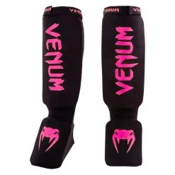 Venum Kontact Shinguard -Training gear shop kontact shingards black neo pink 1500 01