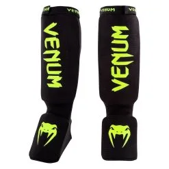 Venum Kontact Shinguard -Training gear shop kontact shingards black neo yellow 1500 01