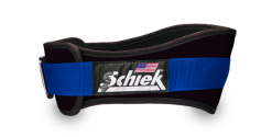 Schiek 3004 Stiff Neoprene Lifting Belt Black-Blue