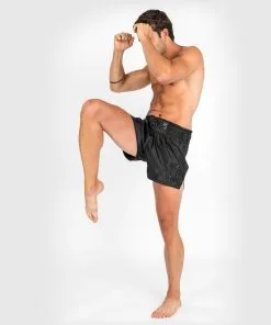 Venum Classic Muay Thai Shorts - Black/Black -Training gear shop short muaythai classic black black 03