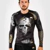 Venum Skull LS Rashguard, Black -Training gear shop skull pitkhihainen.JPG