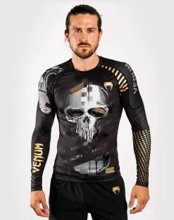 Venum Skull LS Rashguard, Black