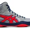 Asics Snapdown 2 Wrestling Shoe, Stone Grey - Classic Red 1 Asics Snapdown 2 Wrestling Shoe, Stone Grey - Classic Red -Training gear shop snapdown harmaapunainen