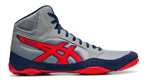 Asics Snapdown 2 Wrestling Shoe, Stone Grey - Classic Red 3 Asics Snapdown 2 Wrestling Shoe, Stone Grey - Classic Red