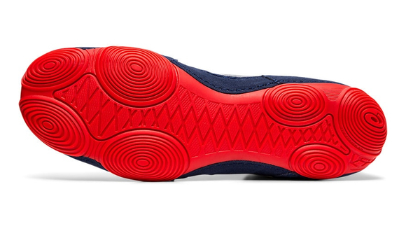 Asics Snapdown 2 Wrestling Shoe, Stone Grey - Classic Red 4 Asics Snapdown 2 Wrestling Shoe, Stone Grey - Classic Red - Image 2