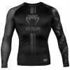 Venum Logos LS Long Sleeve Rashguard -Training gear shop venum 03451 114 s venum 03451 114 s galery image 1 rash ls logos black black 1500 01