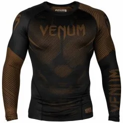 Venum NoGi 2.0 Rashguard, Black-Brown