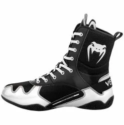 Venum Elite Boxing Shoes, Black-White