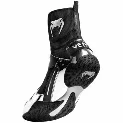 Venum Elite Boxing Shoes, Black-Silver -Training gear shop venum 03681 128 venum 03681 128 galery image 2 boxing shoes elite black silver 1500 07