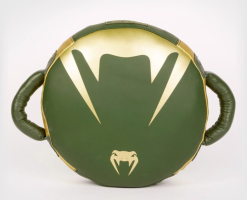 Venum Pro Boxing Round Punch Shield - Khaki/Gold